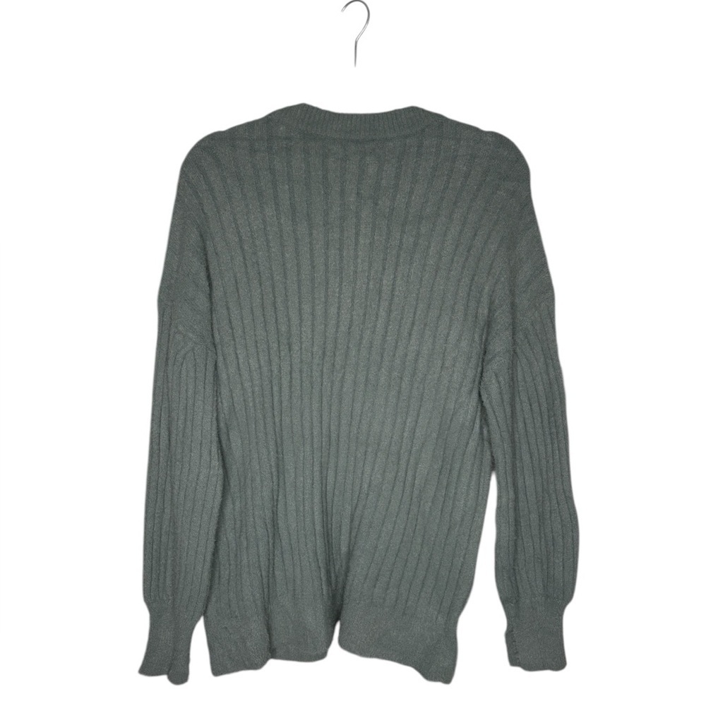 NWT Aerie super-soft sage green oversized ribbed pullover sweater size XS - Picture 3 of 4